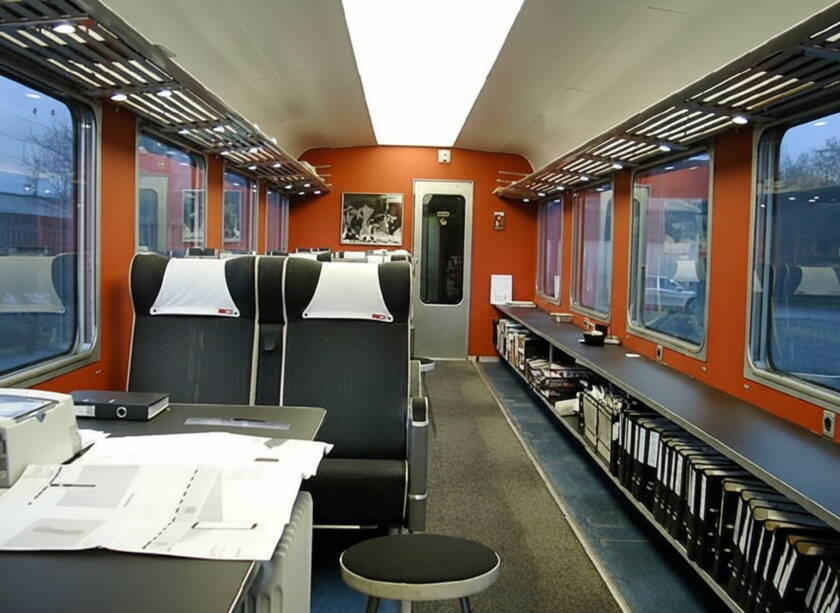 Trans-Europe-Express TEE, Büro-Wagen – Projekt Umnutzung zu Büroräumlichkeiten, co.dex production ltd., 2000 - 2003